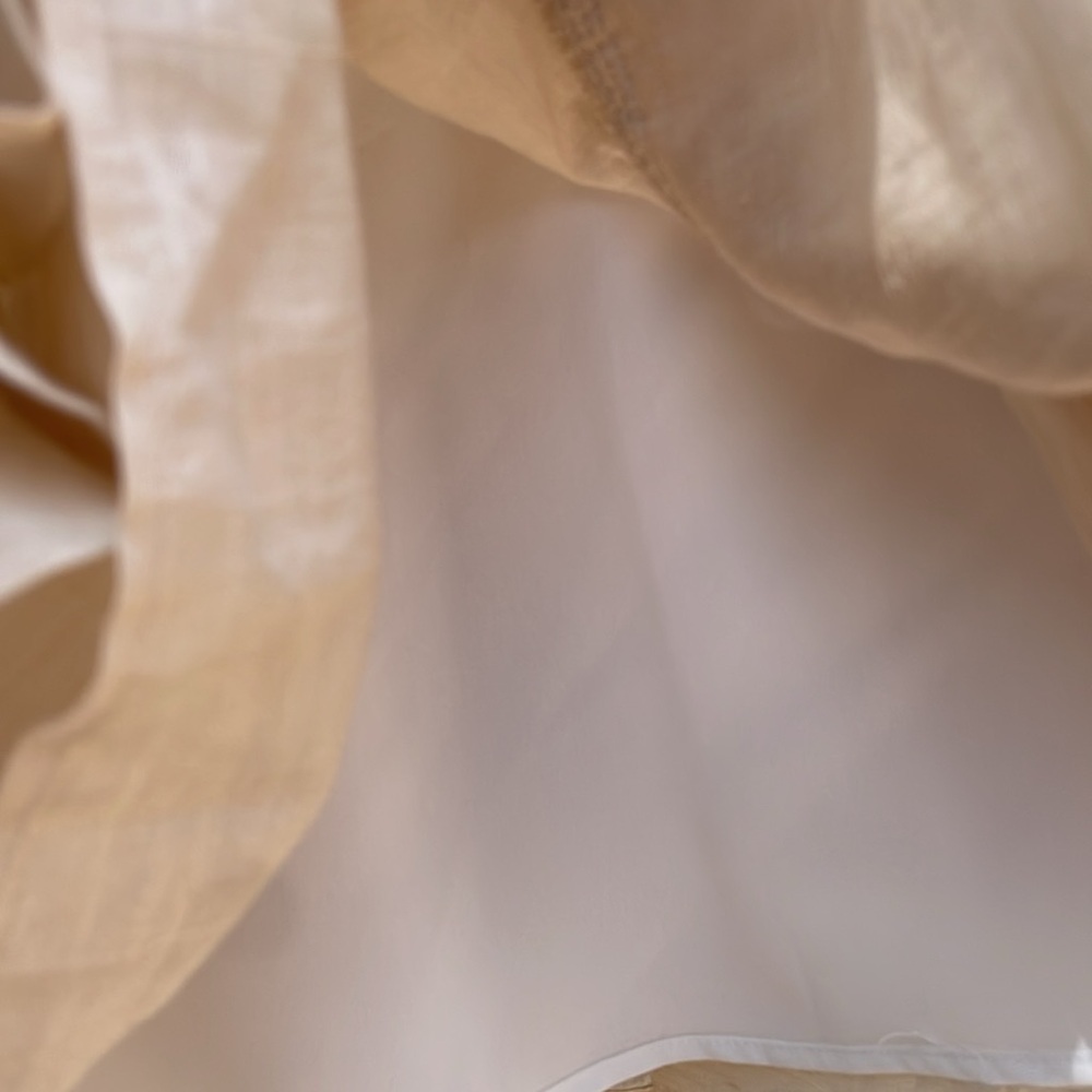 SANDRO| Beige Ruffled Skirt - Picture 9 of 12